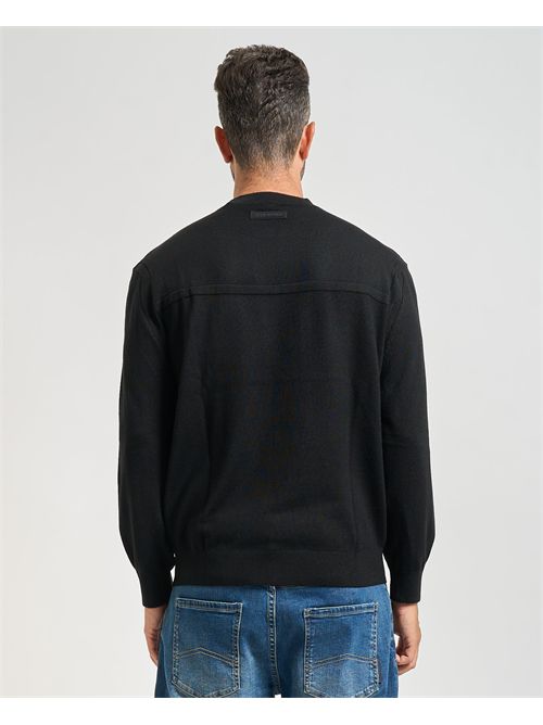 Men's Armani Exchange crew neck sweater in wool blend ARMANI EXCHANGE | XM001878-AF11982UC001